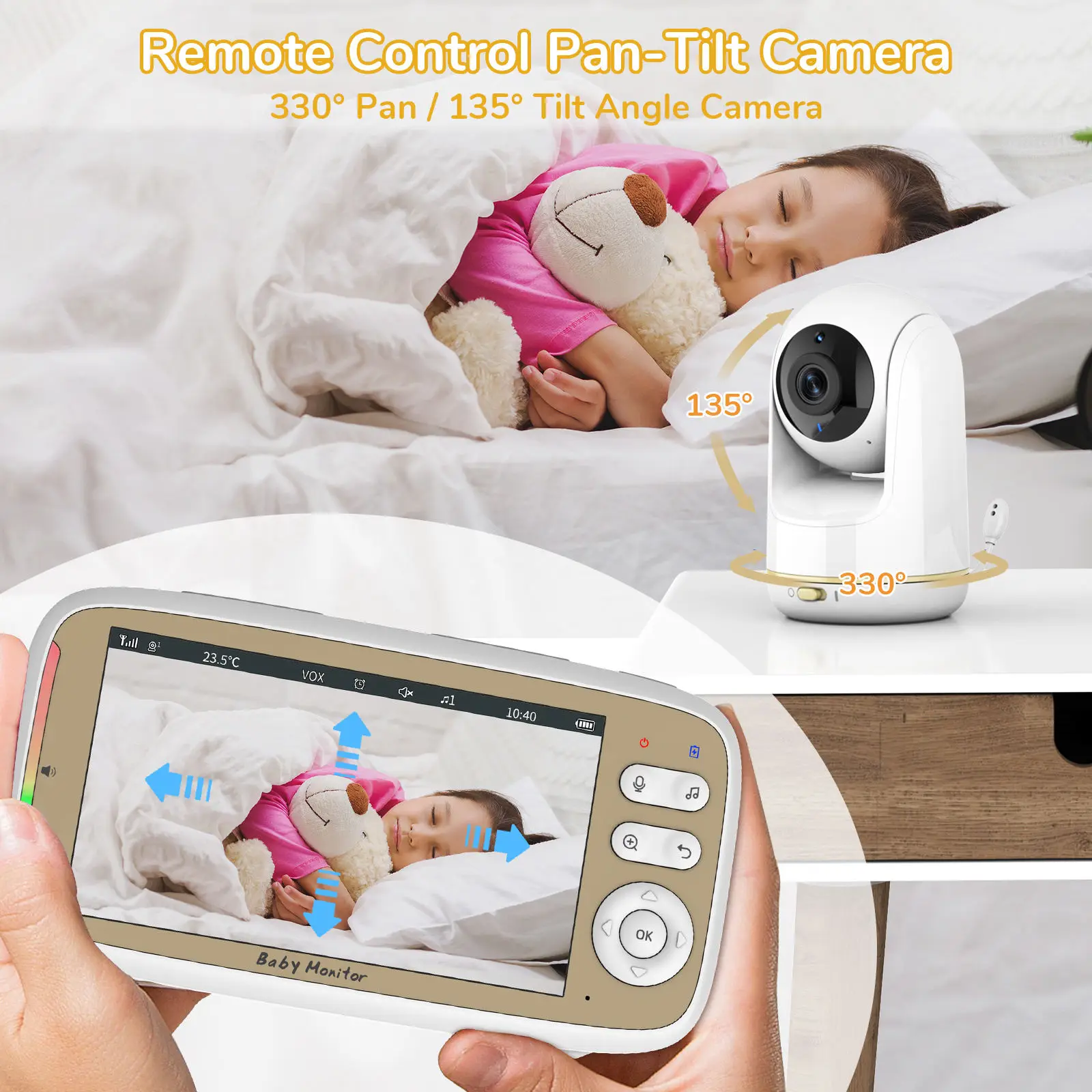 VB803 PRO Baby Monitor with 2p - Audio Music Videos บทวิจารณ์และราคา