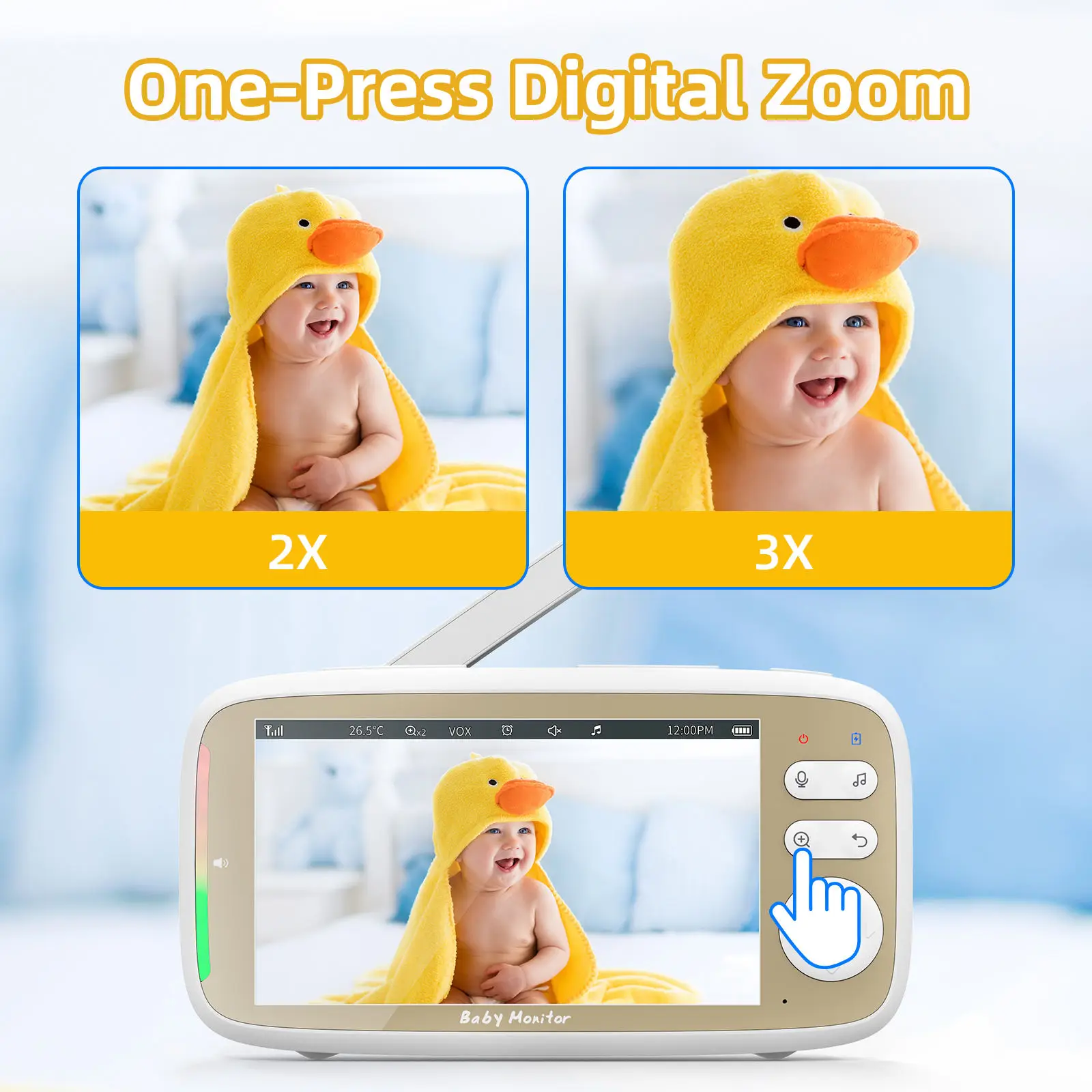 VB803 PRO Baby Monitor with 2p - Audio Music Videos บทวิจารณ์และราคา