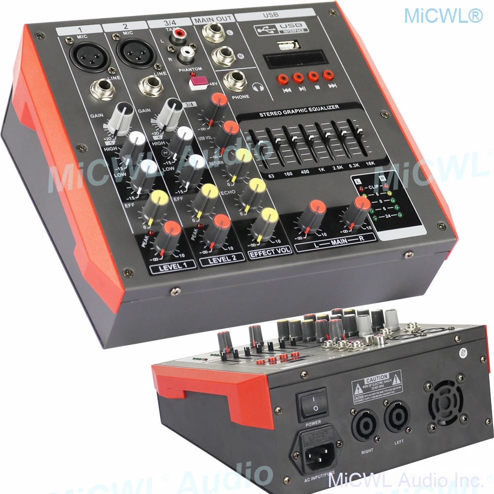 Portable Mini 400W Amplifier B - Audio And Music Mixer บทวิจารณ์และราคา