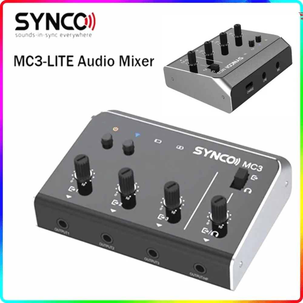 Synco MC3 Lite Audio Mixer 4 C - Audio And Music Mixer บทวิจารณ์และราคา