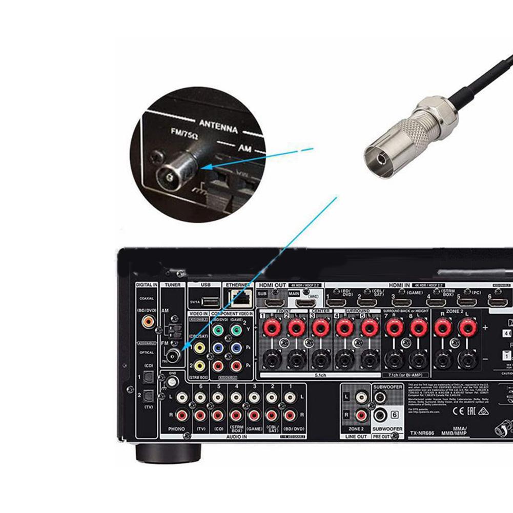 FM Radio Antenna FM Dipole Ant - Audio Music System For Home บทวิจารณ์และราคา