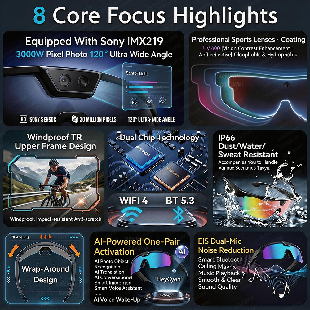 Photochromic Smart Glasses 120 - Audio Music Videos บทวิจารณ์และราคา