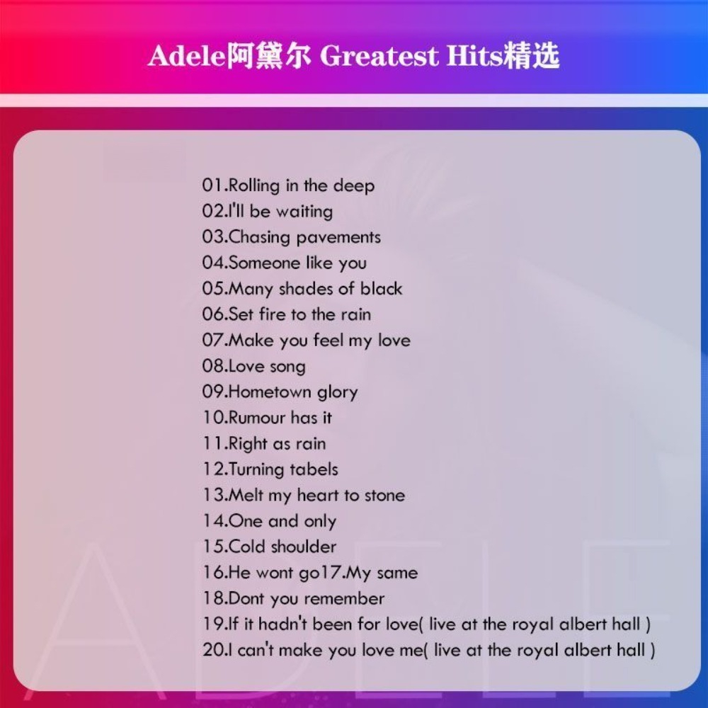 Adele Greatest Hits CD | Weste - Audio Music Only บทวิจารณ์และราคา