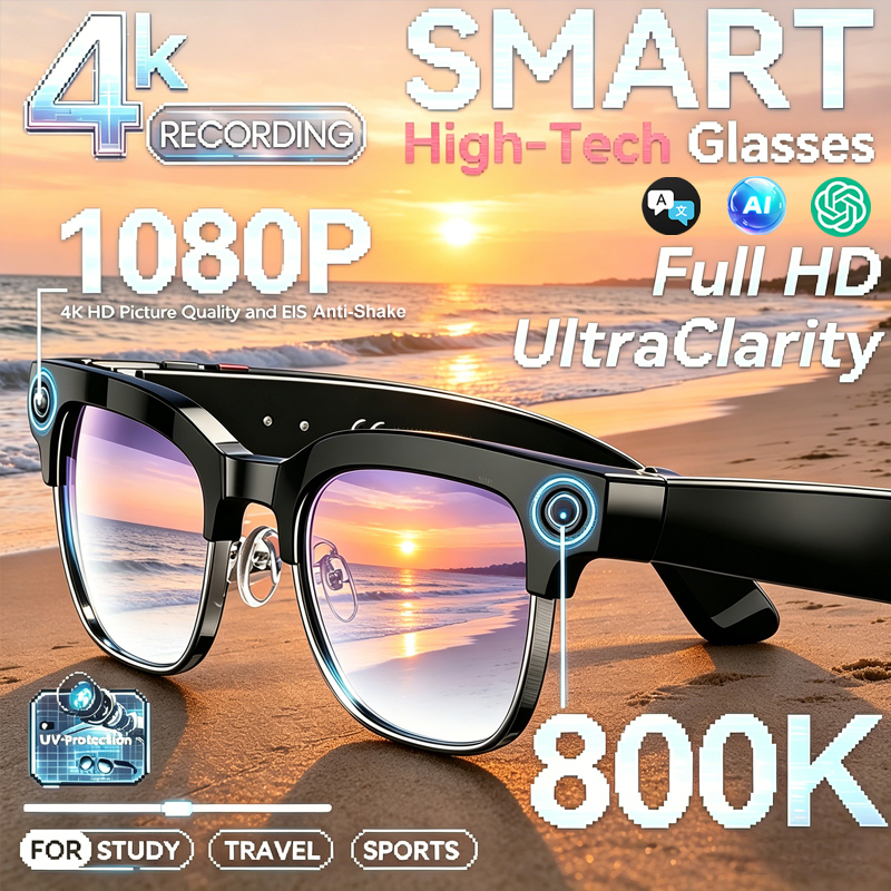 Smart Camera Glasses Photo and - Audio Music Videos บทวิจารณ์และราคา