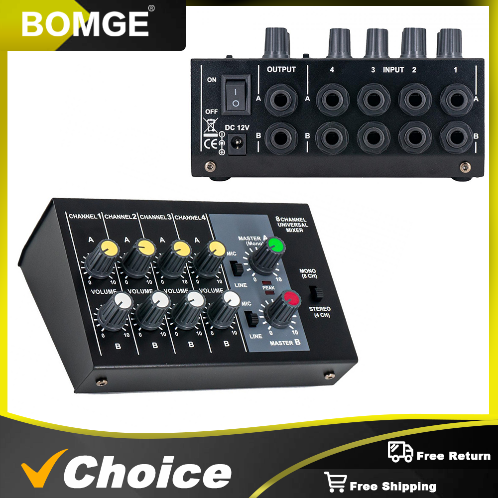 8 Channel Mixer - Mini 8 Compa - Audio And Music Mixer บทวิจารณ์และราคา