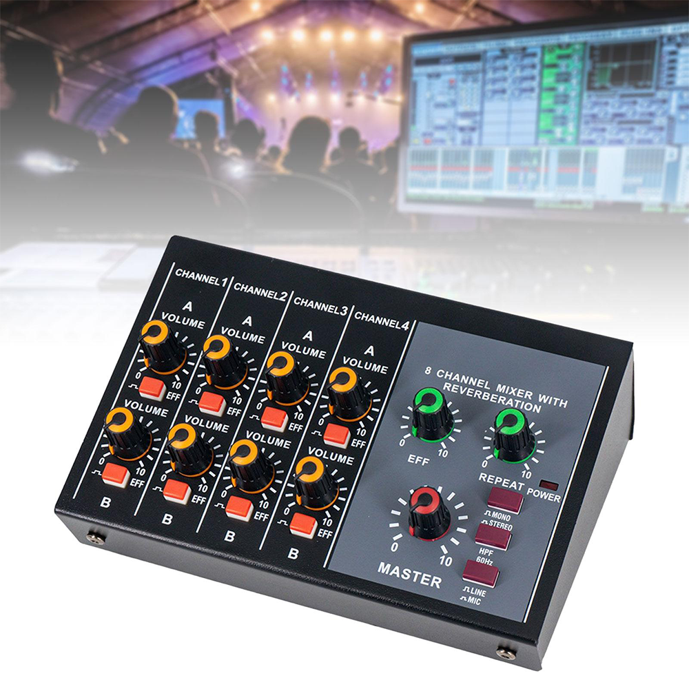 8 Channel Mixer - Mini 8 Compa - Audio And Music Mixer บทวิจารณ์และราคา