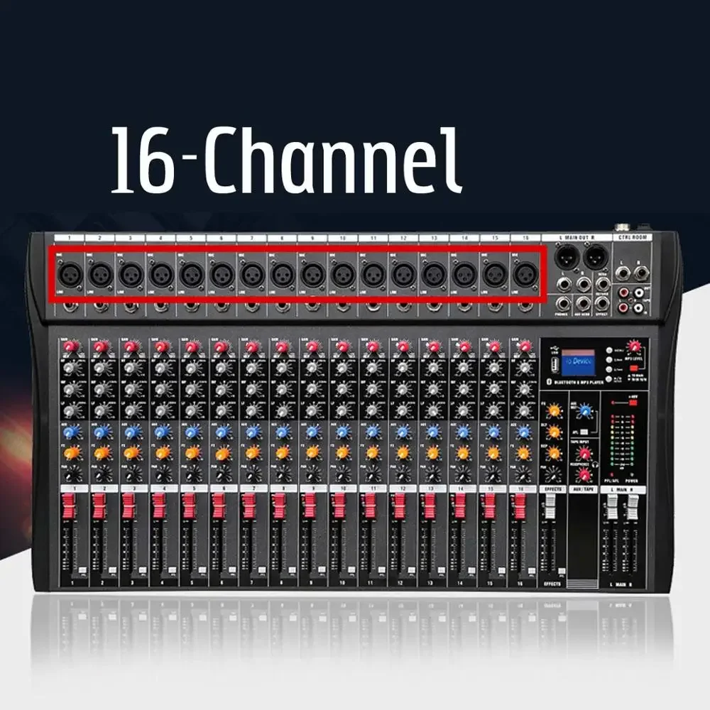 16 Channel Audio Mixer 6 Music - Audio And Music Mixer บทวิจารณ์และราคา