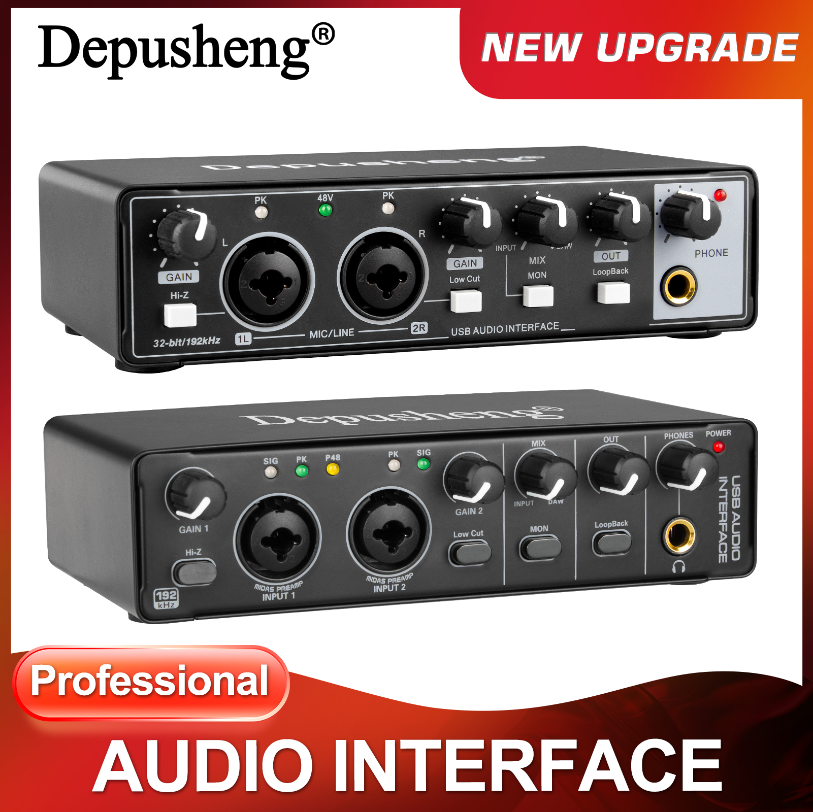 Audio Interface Portable Sound - Audio And Music Mixer บทวิจารณ์และราคา