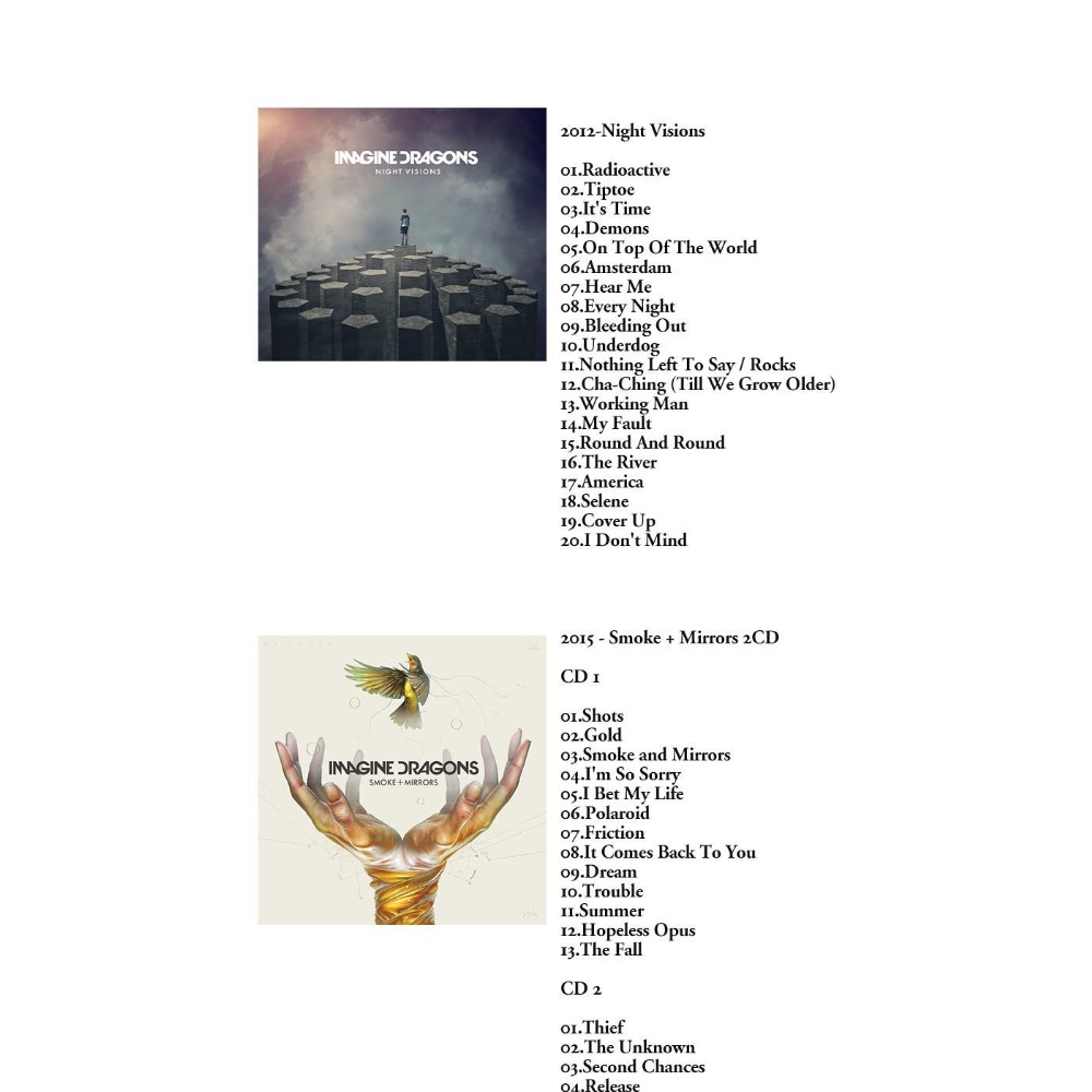 Imagine Dragons Music Collecti - Audio Music Only บทวิจารณ์และราคา