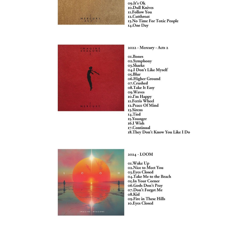 Imagine Dragons Music Collecti - Audio Music Only บทวิจารณ์และราคา
