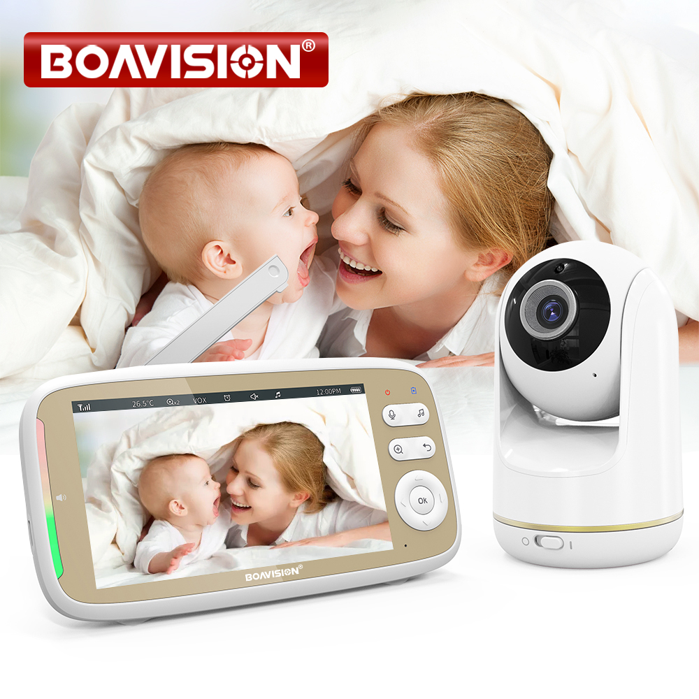 VB803 Baby Monitor 5 Inch 720P - Audio Music Videos บทวิจารณ์และราคา