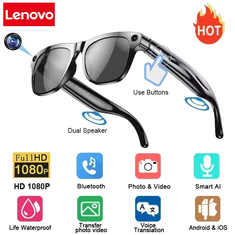 Lenovo 8K Vision AI Eyeglasses - Audio Music Videos บทวิจารณ์และราคา