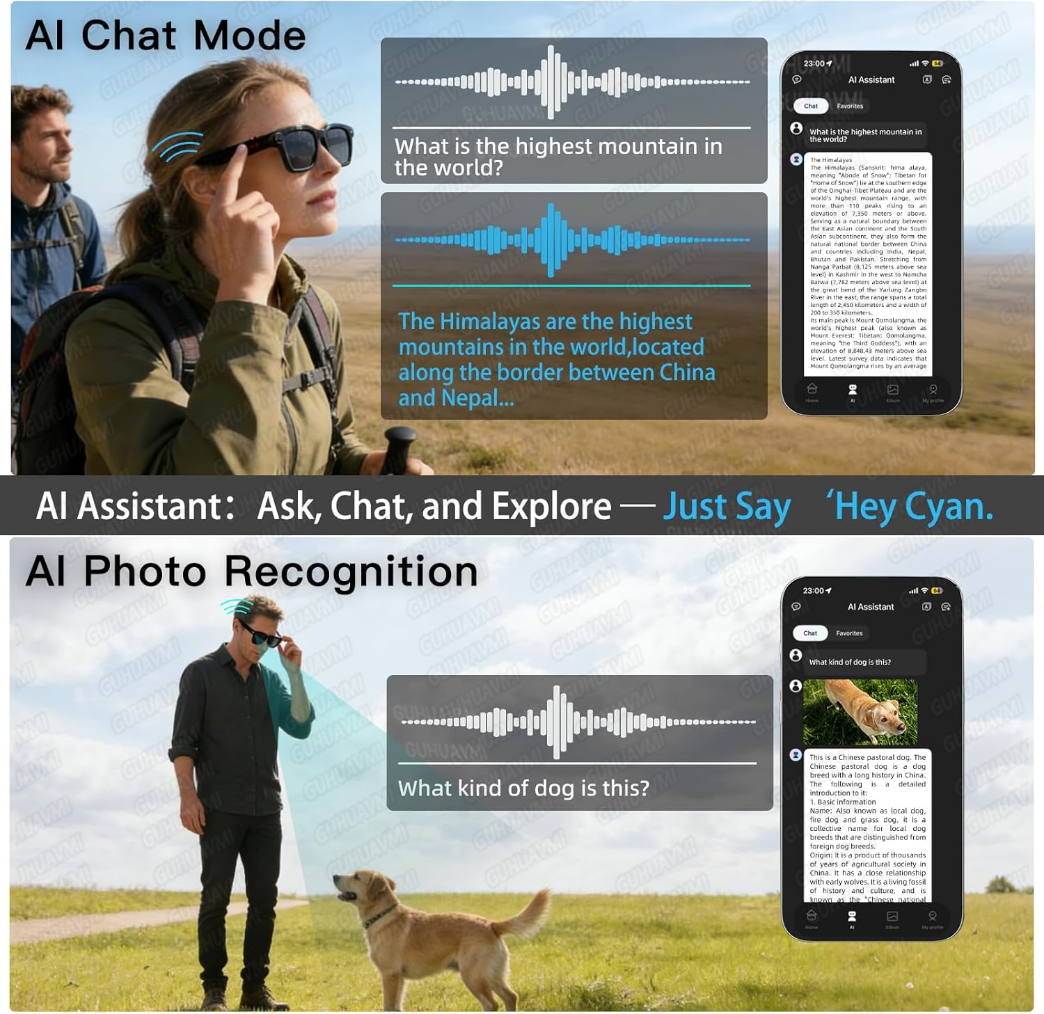 New Smart AI Glasses with 800W - Audio Music Videos บทวิจารณ์และราคา