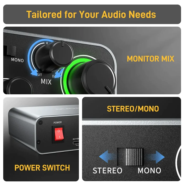 MAONO PS22 Professional Audio  - Audio And Music Mixer บทวิจารณ์และราคา