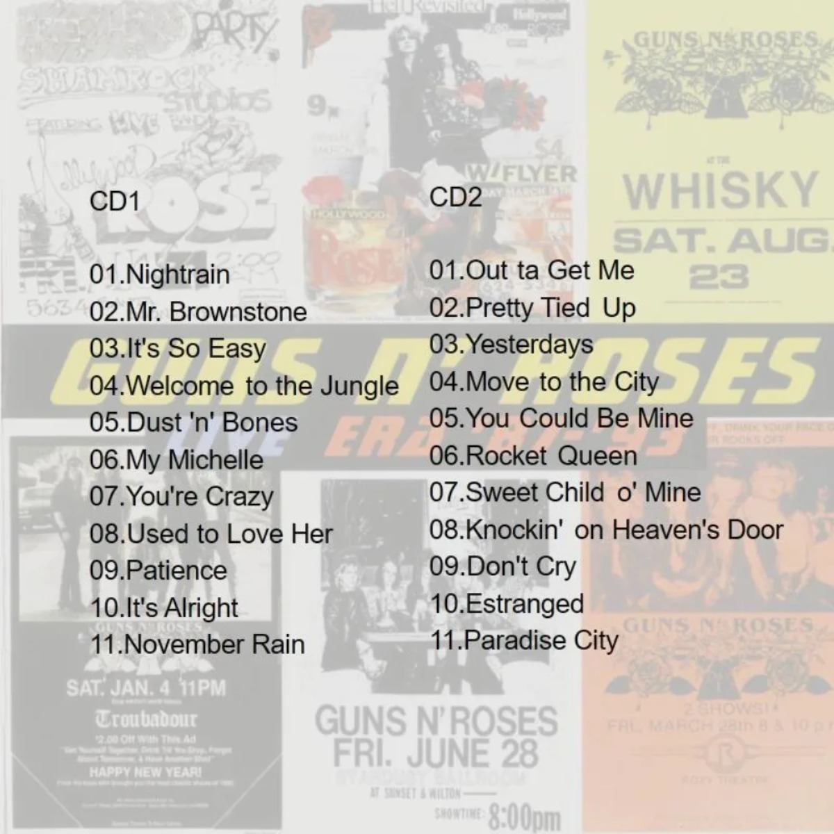 Guns N'Roses Live Era '87-93 2 - Audio Music Only บทวิจารณ์และราคา