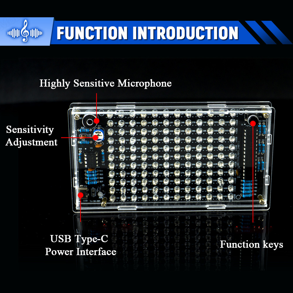 DIY Sound Control LED Music El - Audio Music Visualizer บทวิจารณ์และราคา