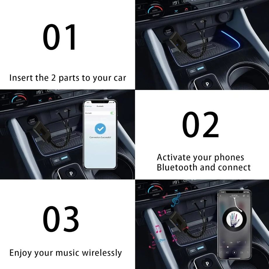 Bluetooth Audio Adapter Aux 3. - Audio Universal Music บทวิจารณ์และราคา