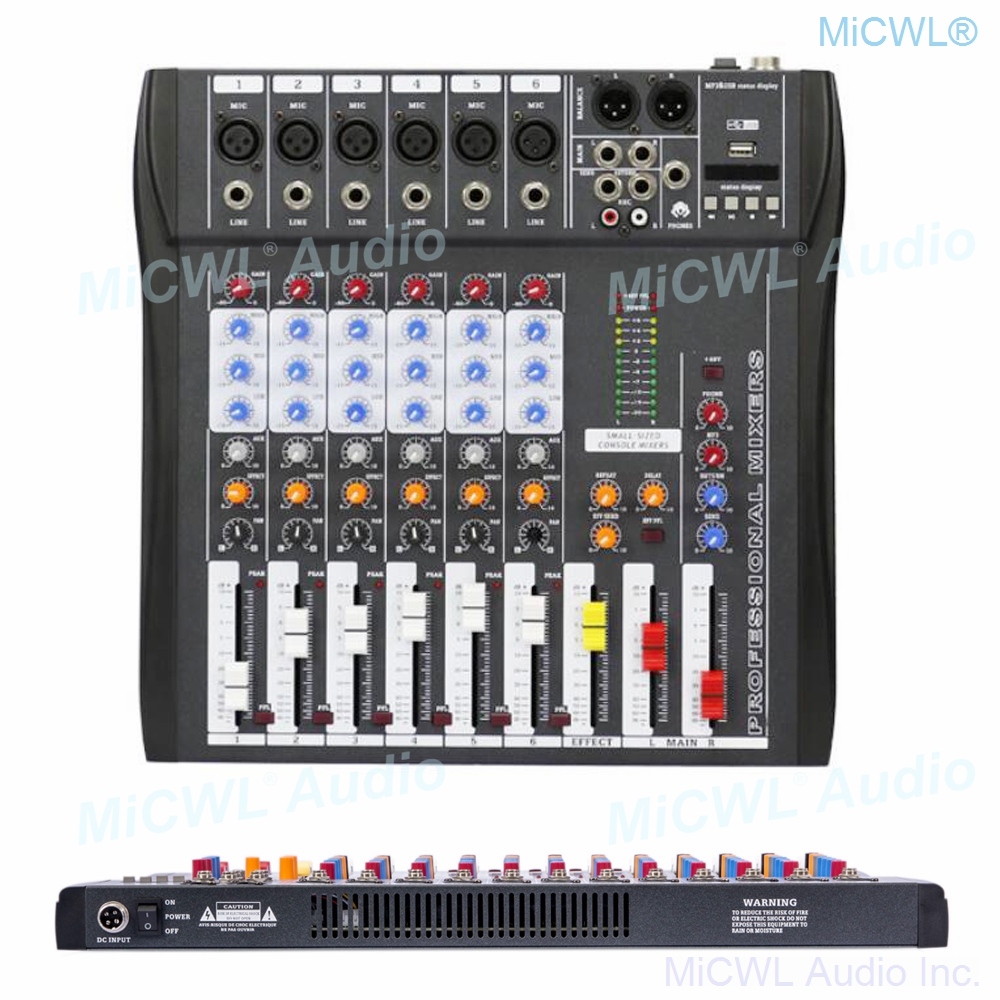 Audio-Mixer MiCWL 6 Channel Bl - Audio And Music Mixer บทวิจารณ์และราคา