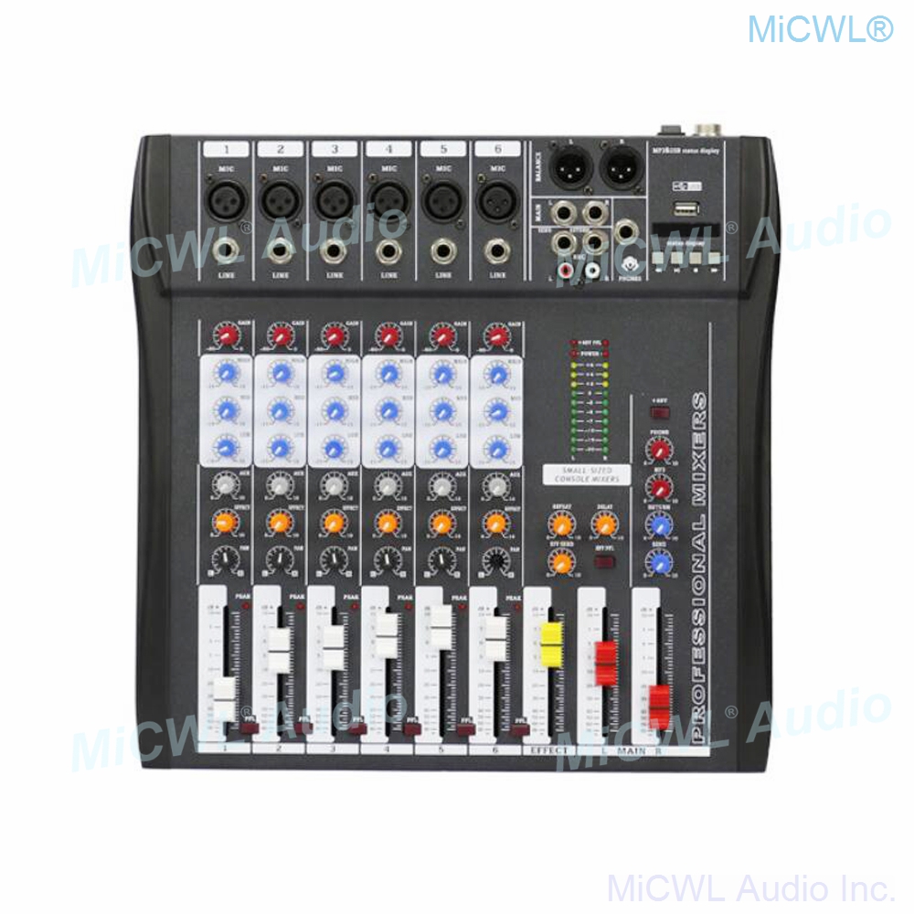 Audio-Mixer MiCWL 6 Channel Bl - Audio And Music Mixer บทวิจารณ์และราคา