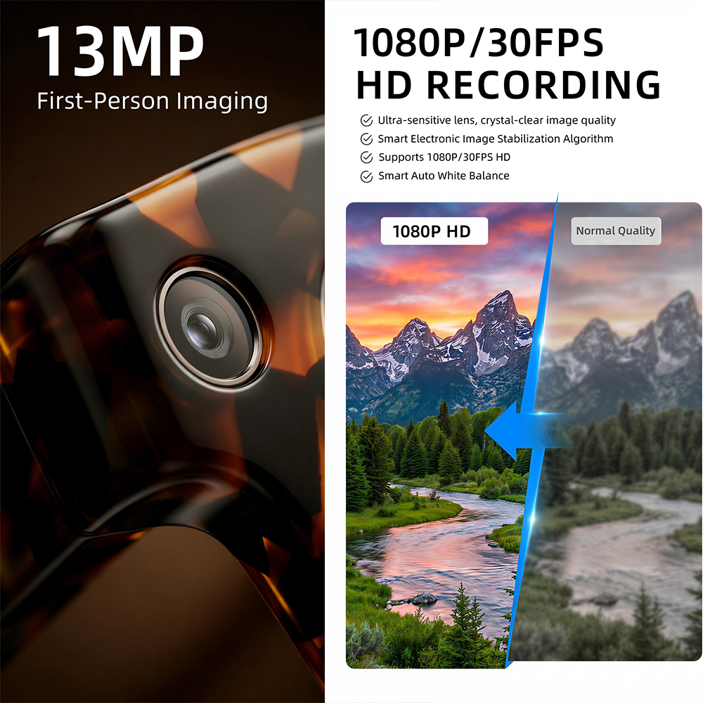 G600 Pro AI Smart Glasses 13MP - Audio Music Videos บทวิจารณ์และราคา