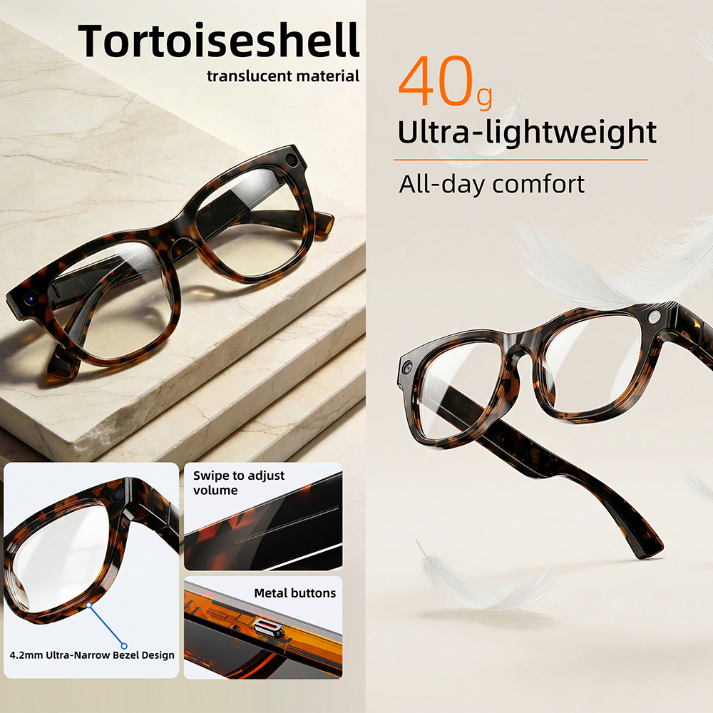 G600 Pro AI Smart Glasses 13MP - Audio Music Videos บทวิจารณ์และราคา