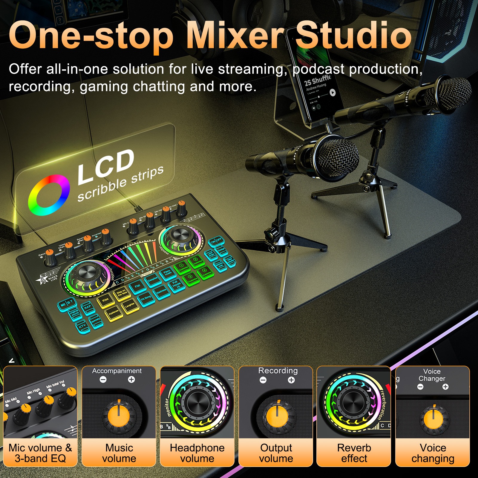 Tenlamp Sound Board for Pc/Pho - Audio And Music Mixer บทวิจารณ์และราคา