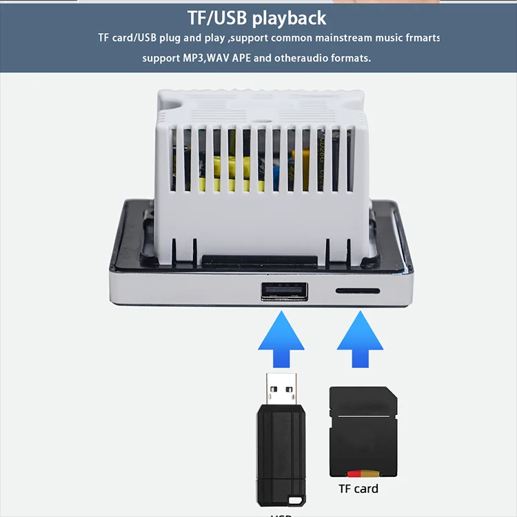 Bluetooth Wall Amplifier Home  - Audio Music System For Home บทวิจารณ์และราคา
