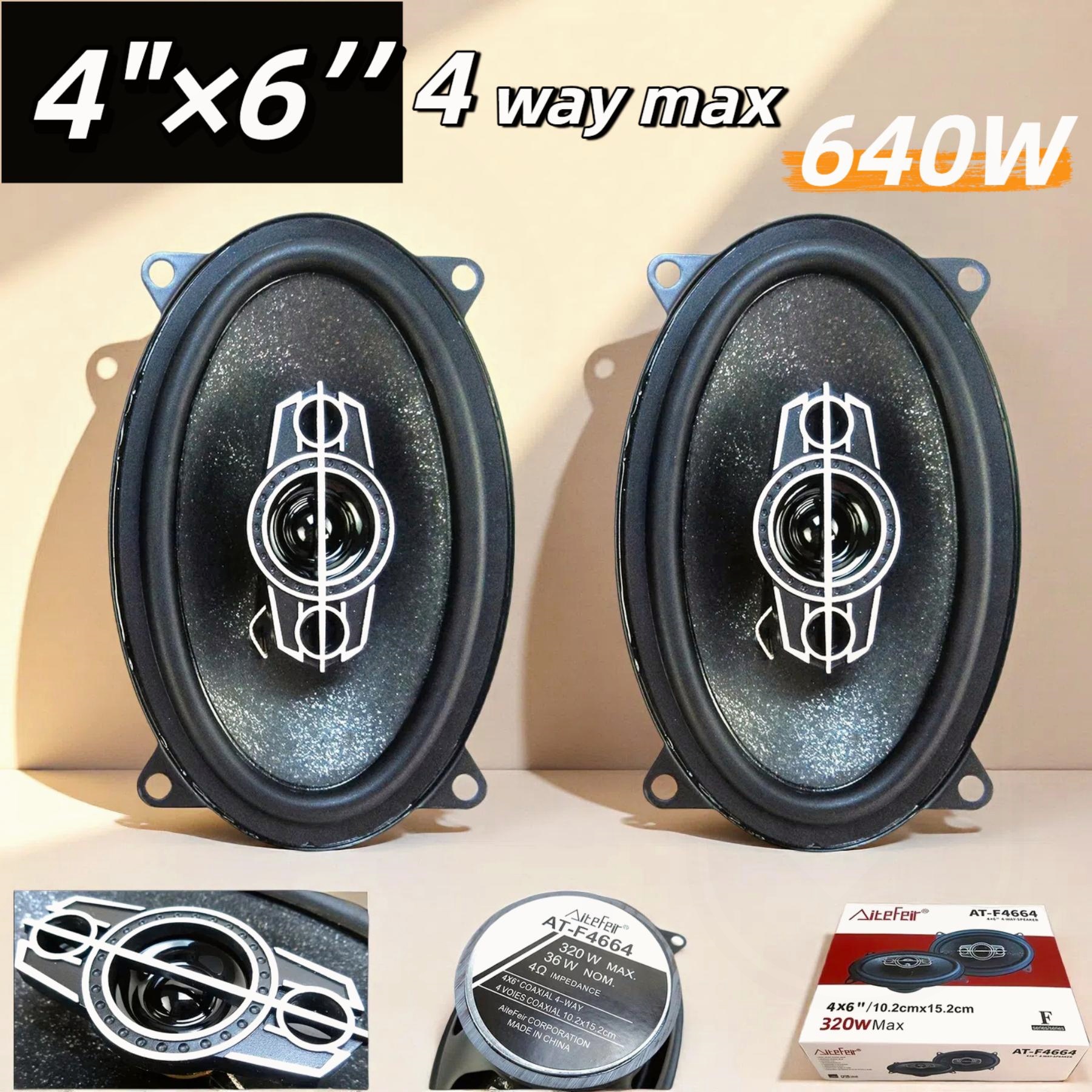 2 Pcs 4 inch 6 inch 320W 4-Way - Audio Universal Music บทวิจารณ์และราคา