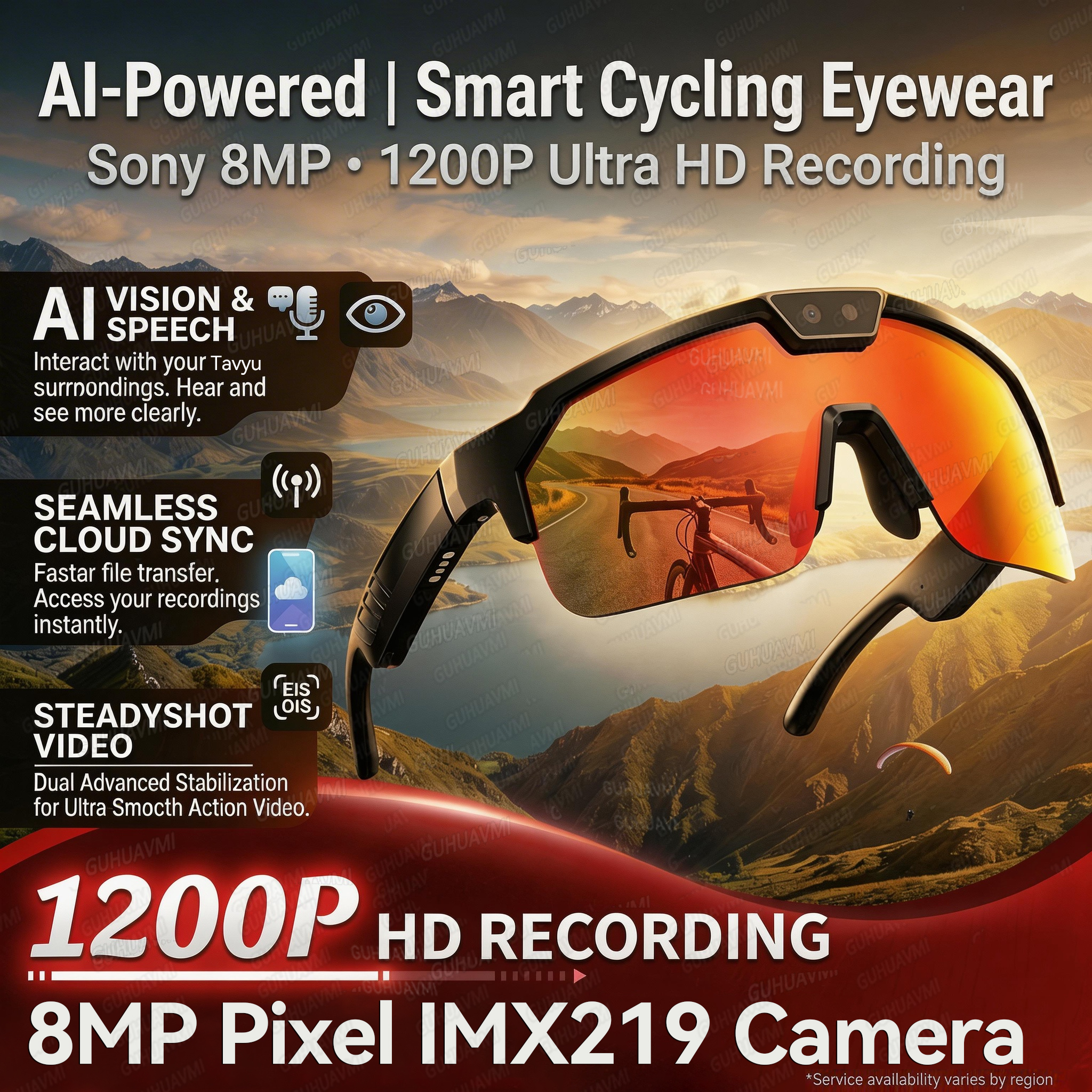 2026New AI Smart Glasses 1200P - Audio Music Videos บทวิจารณ์และราคา