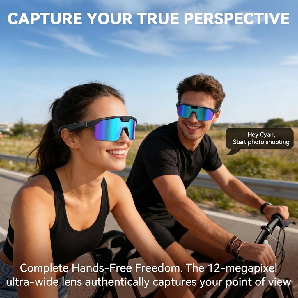 2026New AI Smart Glasses 1200P - Audio Music Videos บทวิจารณ์และราคา