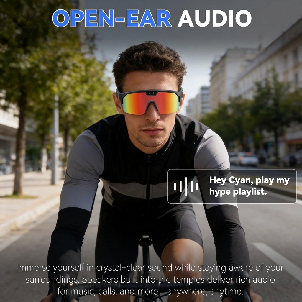 2026New AI Smart Glasses 1200P - Audio Music Videos บทวิจารณ์และราคา