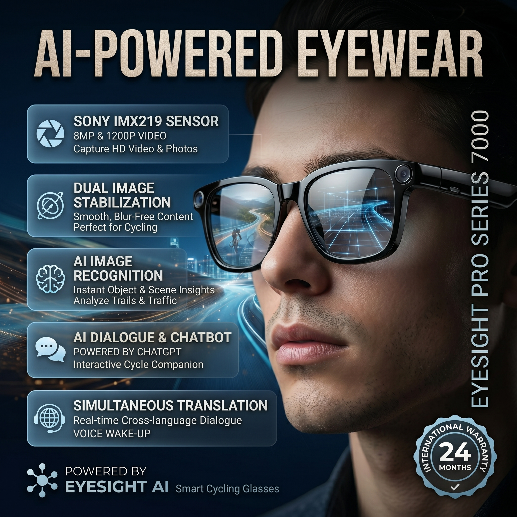 2026 New HD Smart Audio Glasse - Audio Music Videos บทวิจารณ์และราคา