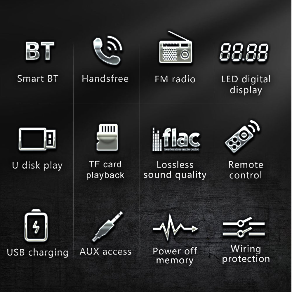 Car Radio 1Din Car MP3 Bluetoo - Audio Universal Music บทวิจารณ์และราคา