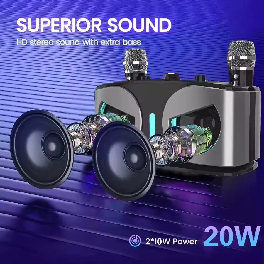 Karaoke Wireless Portable Blue - Audio Music System For Home บทวิจารณ์และราคา