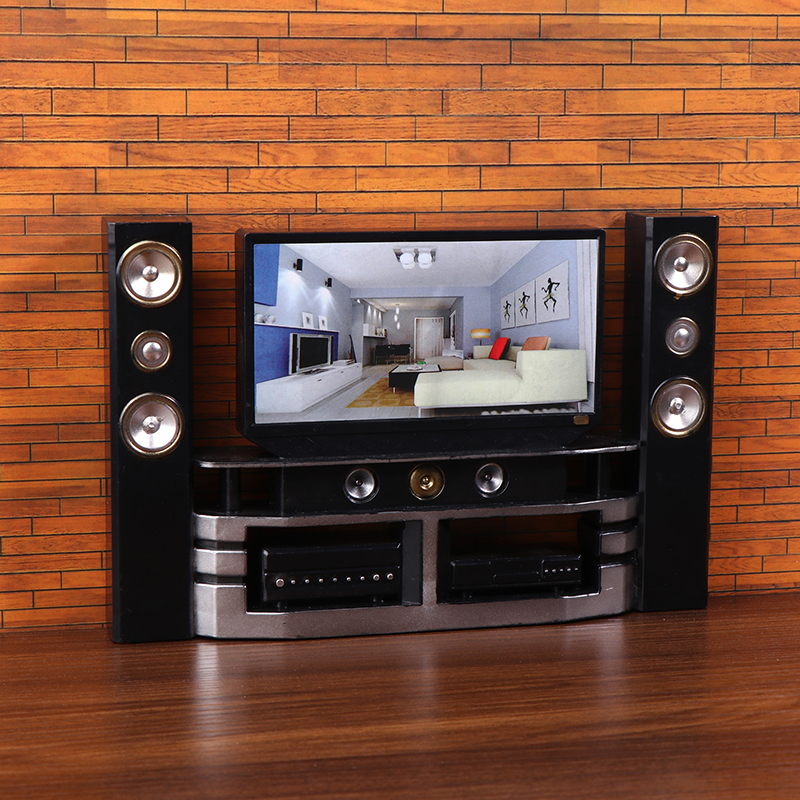 New 1/12 Dollhouse Mini TV Aud - Audio House Music บทวิจารณ์และราคา