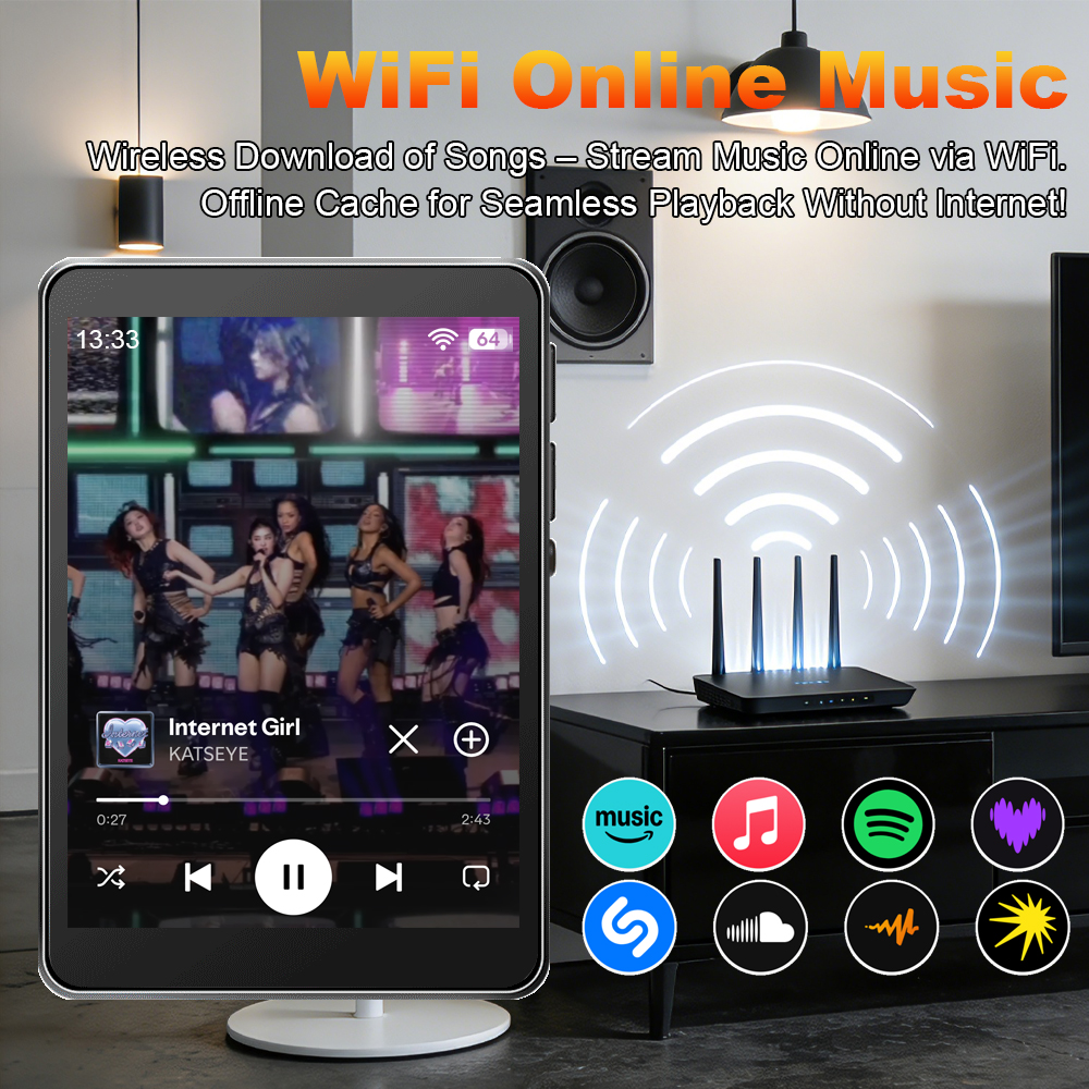 WiFi MP3 Player Andriod 10 Spo - Audio Music For Download บทวิจารณ์และราคา